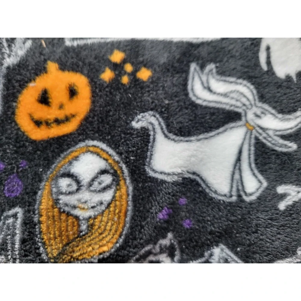 The Big One Disney Nightmare Before Christmas Jack Sally Plush Throw Blanket